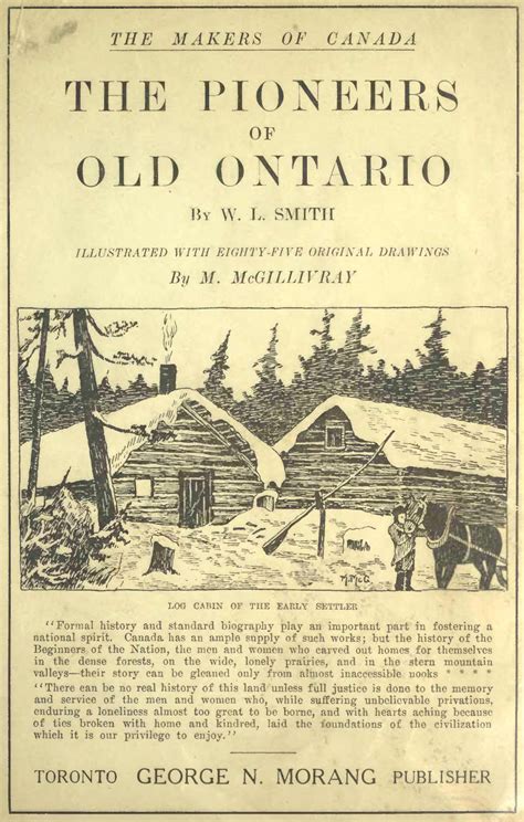 The Pioneers of Old Ontario