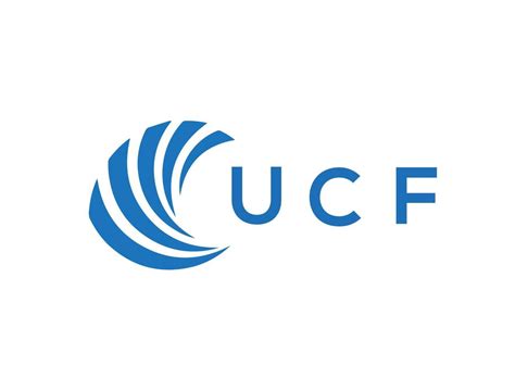 UCF letter logo design on white background. UCF creative circle letter ...