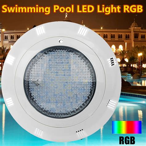 1PC 12V 60W IP68 7 Color RGB Swimming Pool Underrwater LED Light 60pcs ...