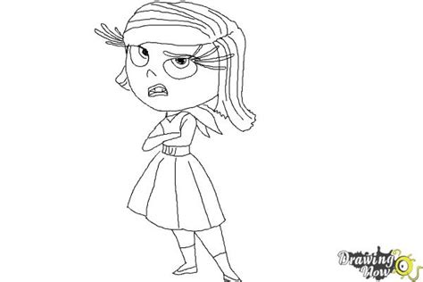 How to Draw Disgust from Inside Out - DrawingNow