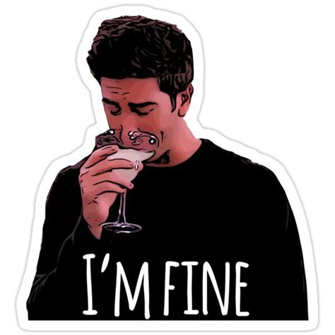 "I'm Fine Cartoon" Sticker for Sale by knowyourrights | Cartoon ...