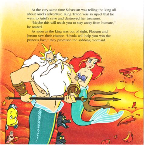 Walt Disney Book Images - Sebastian, Flounder, King Triton, Flotsam ...