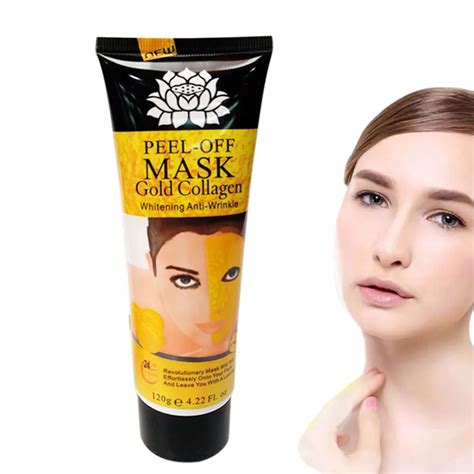 120ml 24K golden mask Anti wrinkle anti aging mascara facial mask face ...