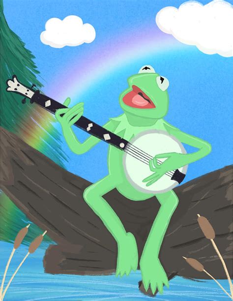 Kermit The Frog Rainbow Connection The Muppets Painting by Selina Miller | Fine Art America