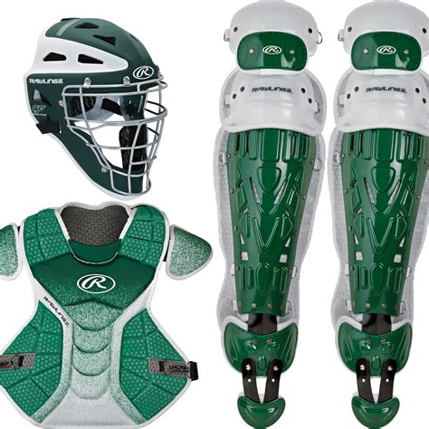 Rawlings Youth Velo Catcher's Set, Dark Green/White - Walmart.com