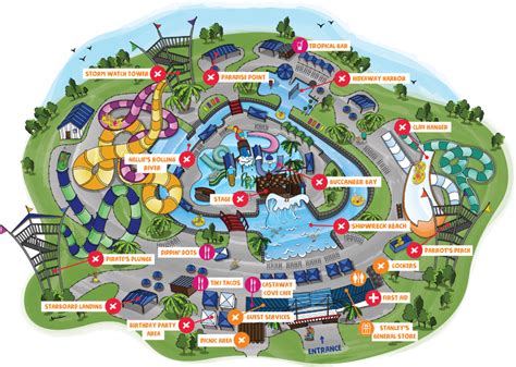 Park Map | Castaway Cove Water Park | Wichita Falls, TX