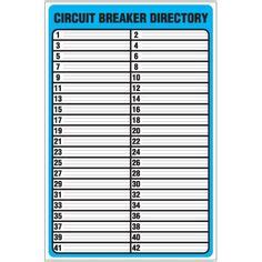 Printable Circuit Breaker Panel Labels | charlotte clergy coalition