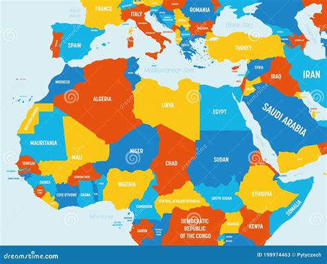 Northern Africa Map High Detailed Political Map Of Northern African ...