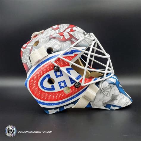 Custom Painted Goalie Mask: Philipp Grubauer Goalie Mask Unsigned Mont ...