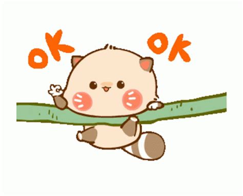 Ok Meme Hanging Raccoon Cute Sticker GIF | GIFDB.com