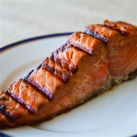 Grilled Salmon with Soy-Honey Marinade