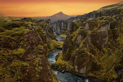 HD wallpaper: landscape, cannon, river, mountain, sky, stone, nature ...