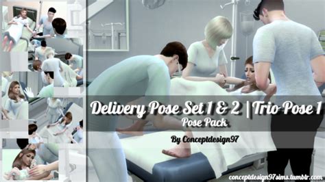 (TS4)Delivery Pose Set 1 & 2 | Trio Pose 1 - Pose Pack version ...