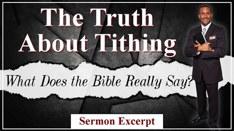 The Truth About Tithing: Part 2 - Sermon Excerpt - YouTube