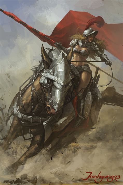 Female knight riding horse painting, fantasy art HD wallpaper | Wallpaper Flare