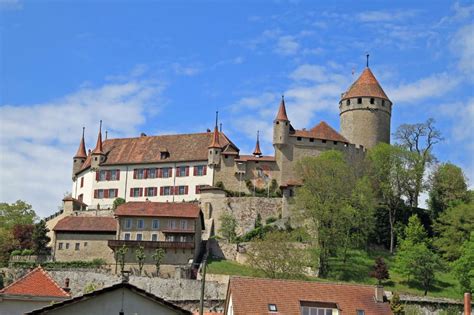 Lucens – Sherlock Holmes Museum, Mini & Swin Golf and Castle near Lausanne, Switzerland - Lake ...