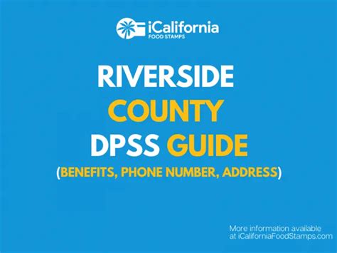 Riverside County DPSS – Benefits, Phone Number & Address - California Food Stamps Help