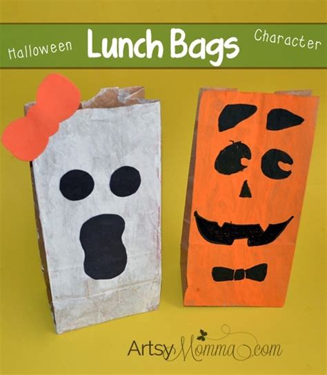 DIY Paper Lunch Bag Halloween Characters for Kids - Artsy Momma