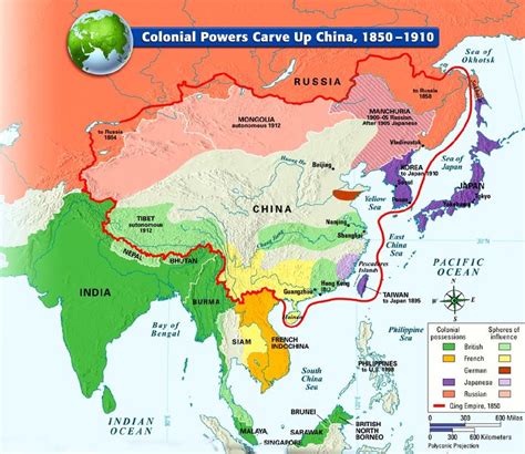 Imperialism in China Spheres of Influence Map - HISTORY CRUNCH ...