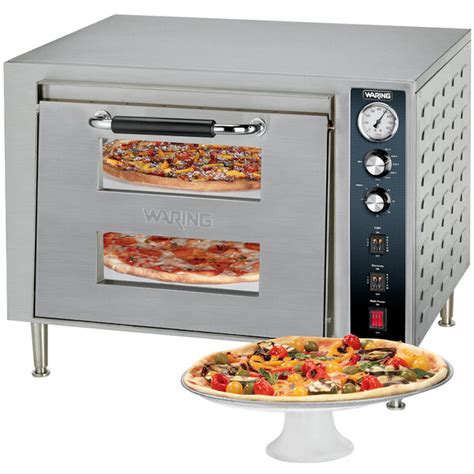 Waring WPO700 Double Deck Countertop Pizza Oven - 240V