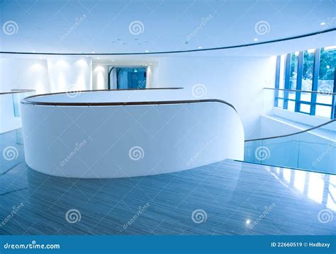 Hospital hallway stock image. Image of blue, handrail - 22660519