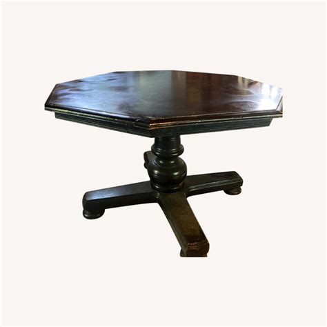 Black Octagon Table - AptDeco