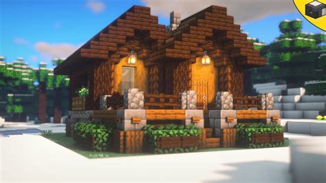 Small Winter House Minecraft - Pixel Art Grid Gallery