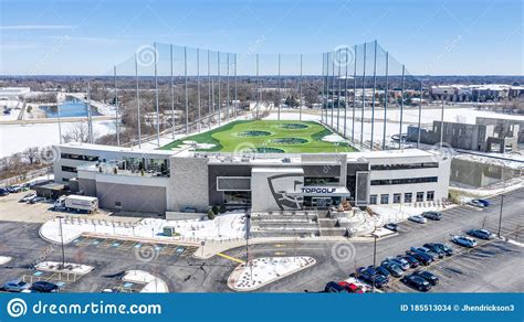 A Drone View of TopGolf in Naperville, IL Editorial Stock Image - Image ...