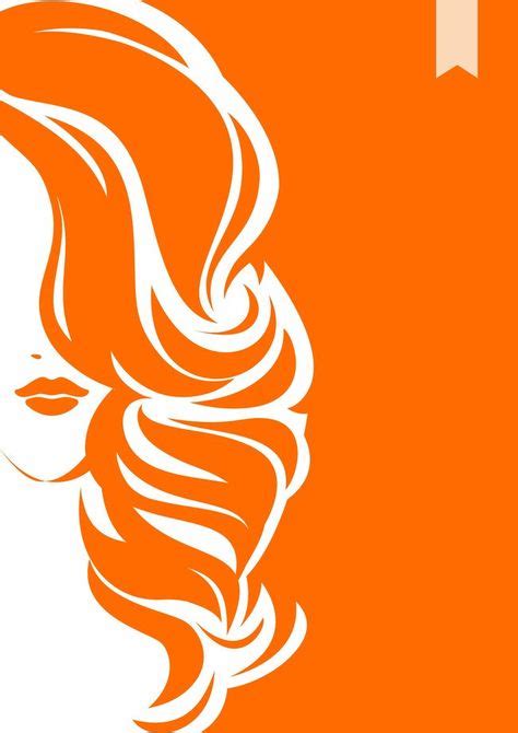 Hair Salon Hand Painted Poster Background Template Illustration | Creative poster design, Orange ...