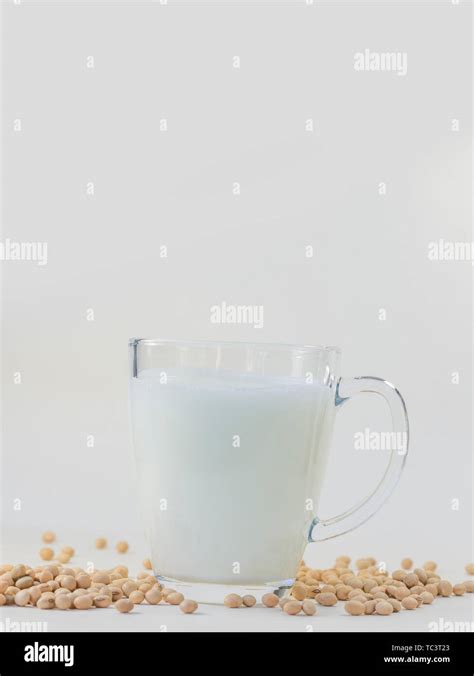 Soybean and soybean milk Stock Photo - Alamy