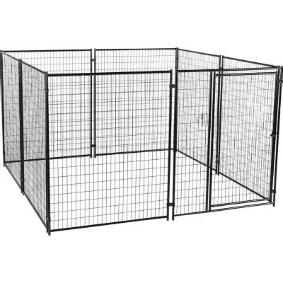 Lucky Dog 6 ft. x 10 ft. x 10 ft. Modular Welded Wire Dog Kennel, Black at Tractor Supply Co.