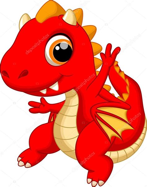 Cute Baby Dragon Cartoon