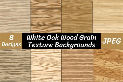 White Oak Wood Grain Texture Backgrounds