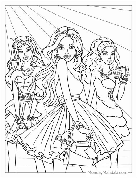 Printable Barbie Coloring Pages