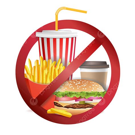 No Fast Food Clipart Images