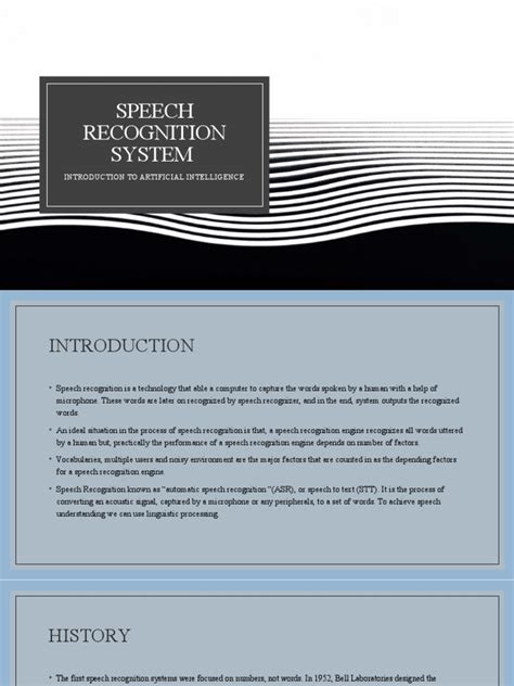 SPEECH RECOGNITION SYSTEM Final | PDF | Speech Recognition | Speech