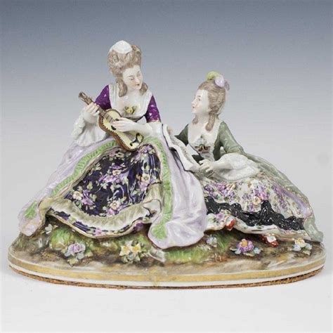 Antique Capodimonte Porcelain Figurine