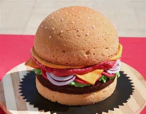 Burger Cake | Burger cake, Burger, Food