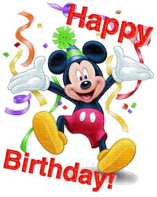 happy birthday mickey mouse deco - Free PNG - PicMix