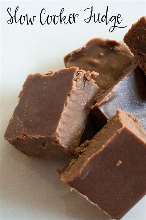 Easy and Delicious Slow Cooker Fudge - Rainy Day Mum