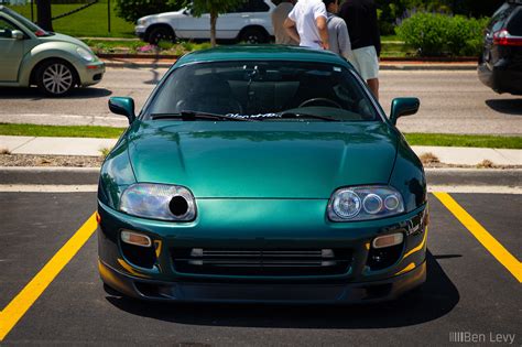 Front of Green Mk4 Supra - BenLevy.com