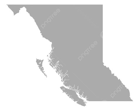 Map Of British Columbia Illustration Isolated Vector Vector ...