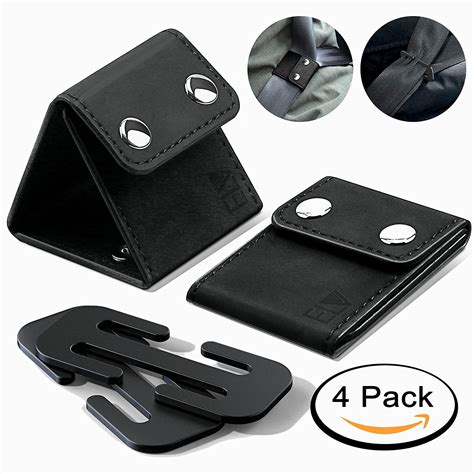 ELV Automotive Shoulder and Neck Comfort Seat Belt adjuster Safety Locking Clips 4 Pc - Walmart ...