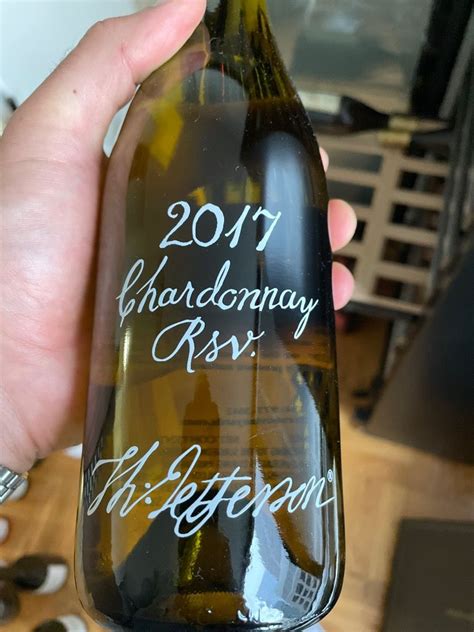 2017 Jefferson Vineyards Chardonnay Reserve, USA, Virginia, Central Virginia, Monticello ...