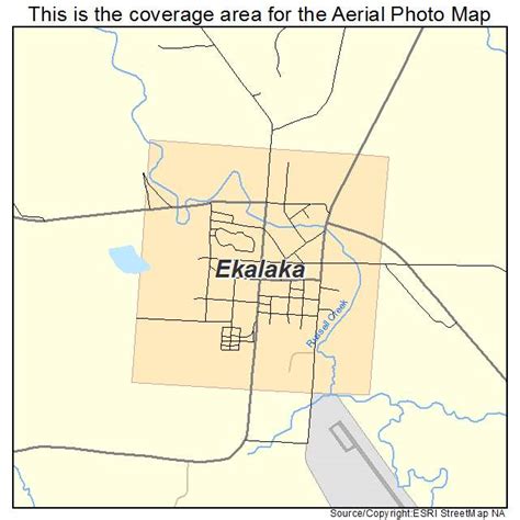 Aerial Photography Map of Ekalaka, MT Montana