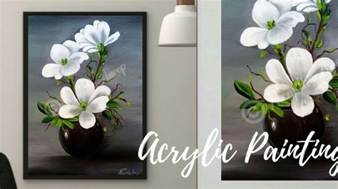 Easy Acrylic Flower Paintings On Canvas | Best Flower Site