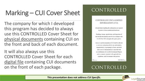 Marking & Protecting Controlled Unclassified Information (CUI) - ppt download