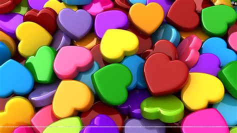 Colorful Hearts Wallpapers - Wallpaper Cave