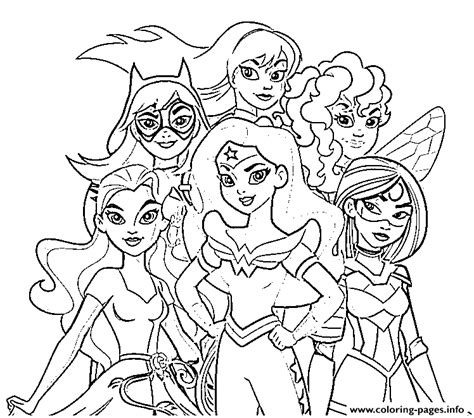 Free Coloring Pages Dc Super Hero Girls