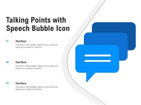 Talking Points With Speech Bubble Icon | PowerPoint Slide Images | PPT Design Templates ...